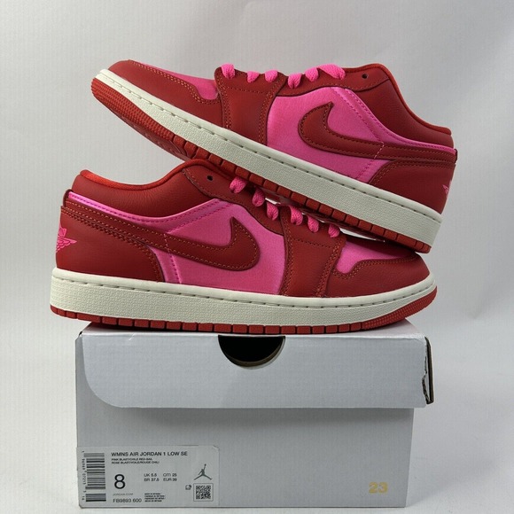 Nike Shoes - Nike Shoes Air Jordan 1 Low SE WMNS “Pink Blast/Valentine’s Day” 2024